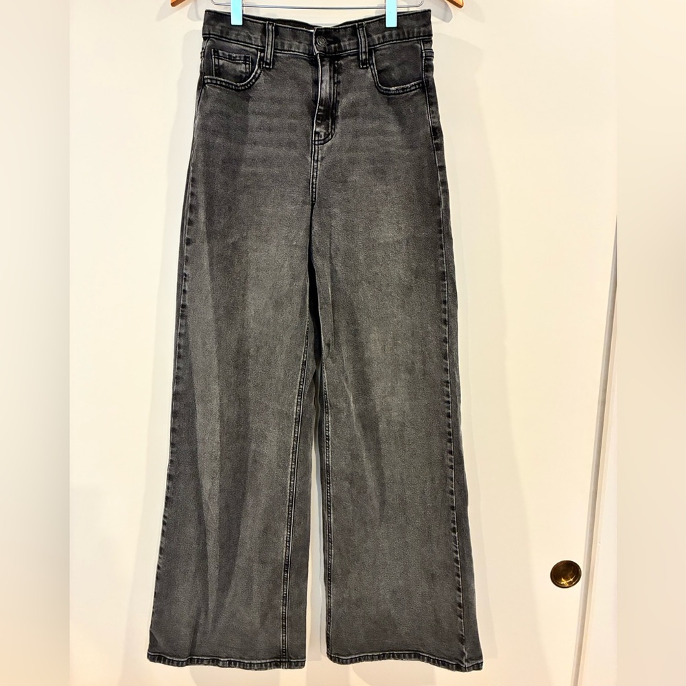 Carly Jean Holland wide leg size 5 charcoal black